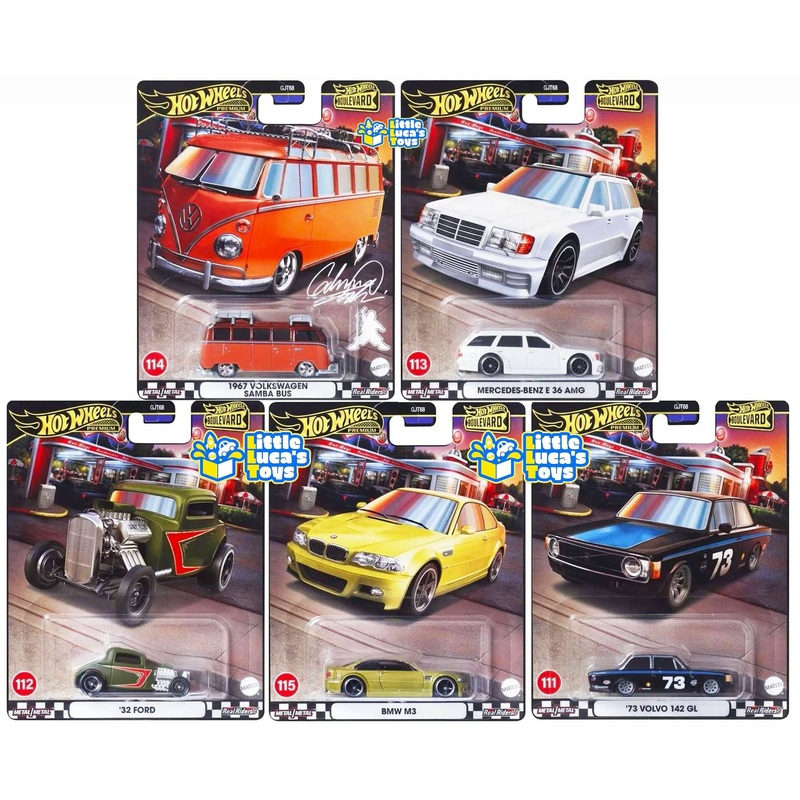 Hot Wheels Premium 1:64 Boulevard 2024 Assortment 5 Complete Set 1-5