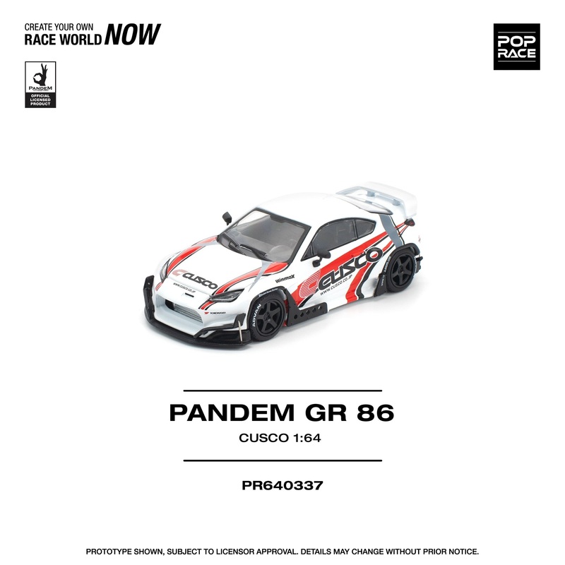 (PRE-ORDER) Pop Race 1:64 Toyota GR86 Cusco