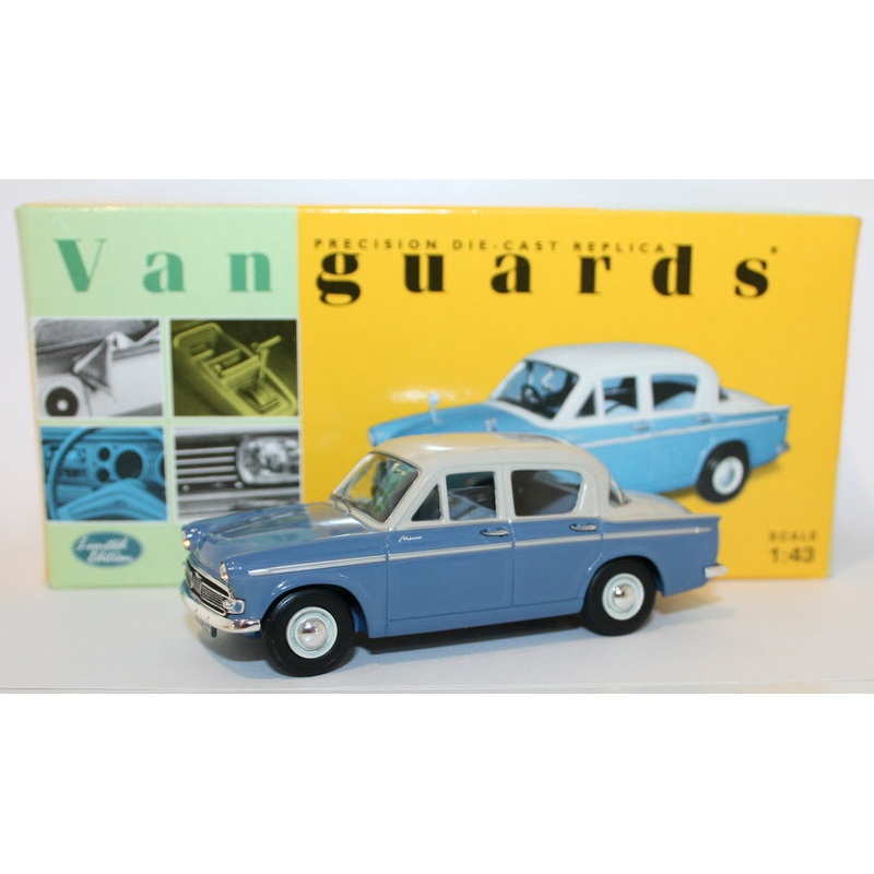 Vanguards 1/43 Scale Diecast VA06802 – Hillman Minx IIIA – Azure Blue / Grey