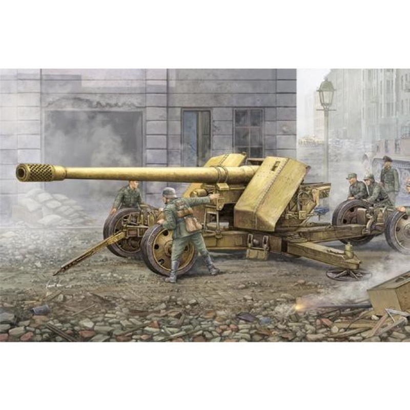 German 128mm Pak44(KRUPP) 1/35 #02317 by Trumpeter