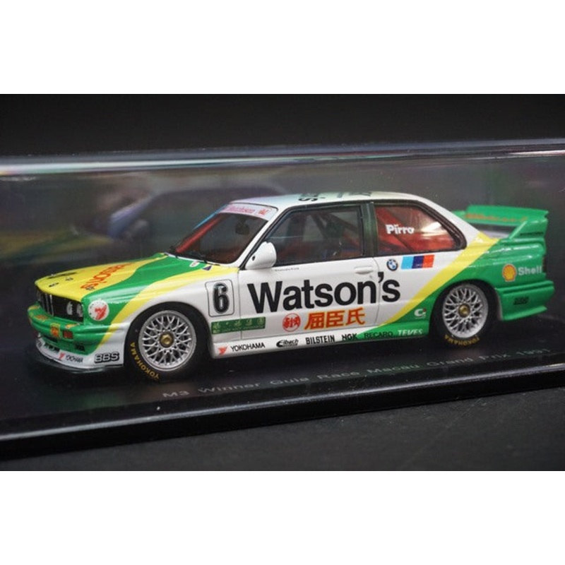 1:43 SPARK SA051 BMW M3 Gear Race Macau Grand Prix Winner E.Piro 1991 #6