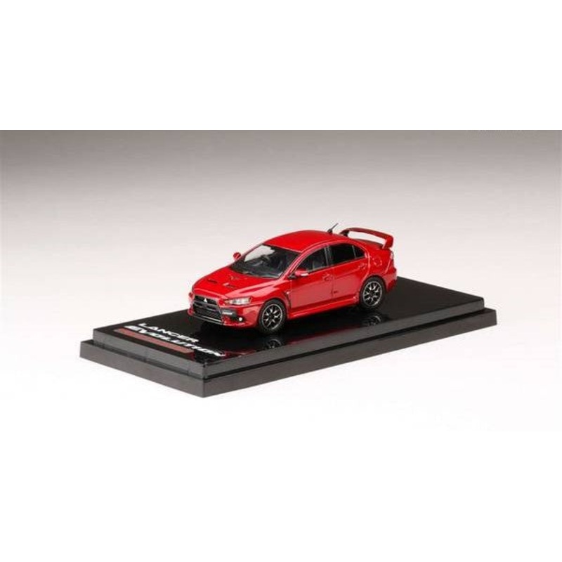 [ Back-order ] Hobby Japan HJ642053AR 1:64 MITSUBISHI LANCER EVOLUTION 10 FINAL EDITION WITH ENGINE RED METALLIC Diecast model car