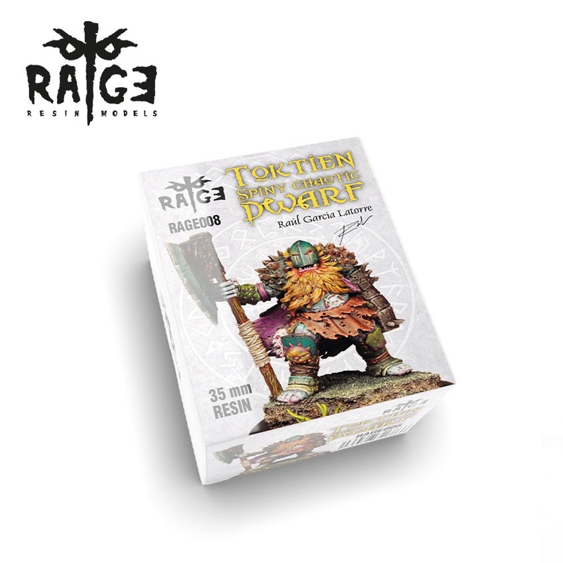 Rage Resin Models – Toktien, Spiny Chaotic Dwarf (35mm) AK-RAGE008