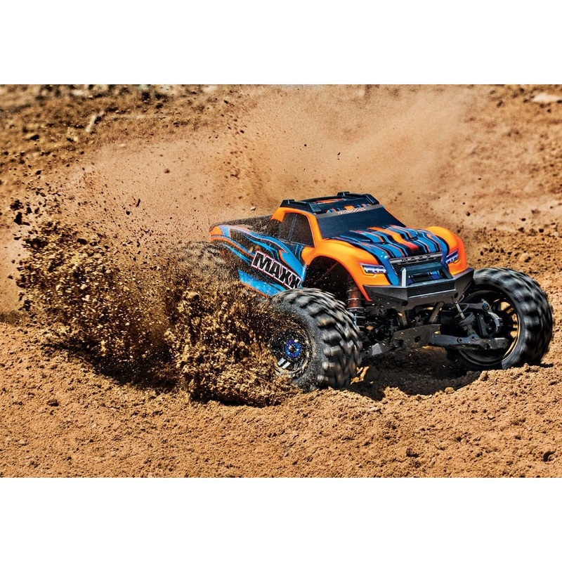 Traxxas Maxx with 4S ESC – Orange 1/10 Scale 4WD Brushless Electric Monster Truck