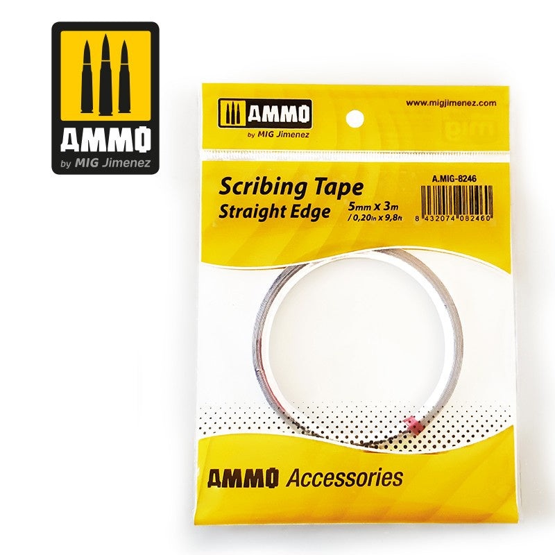 Ammo Mig Scribing Tape – Straight Edge (5mm x 3m) AMIG8246