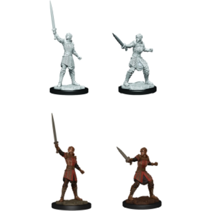 Critical Role Unpainted Mini – Human Dwendalian Empire Fighter Female 90386