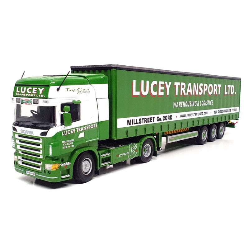 Universal Hobbies 1/50 Scale 5618A – Scania R500 Truck (Lucey)- Green/White