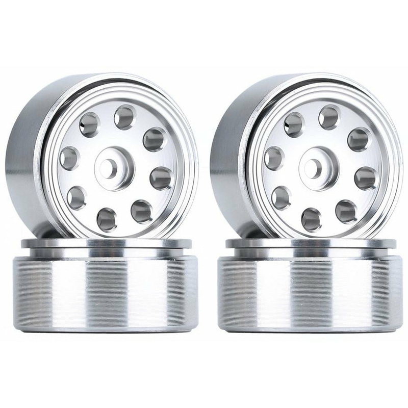 Wheels (4): 1.0 Eight-holes Beadlock Aluminum Assorted