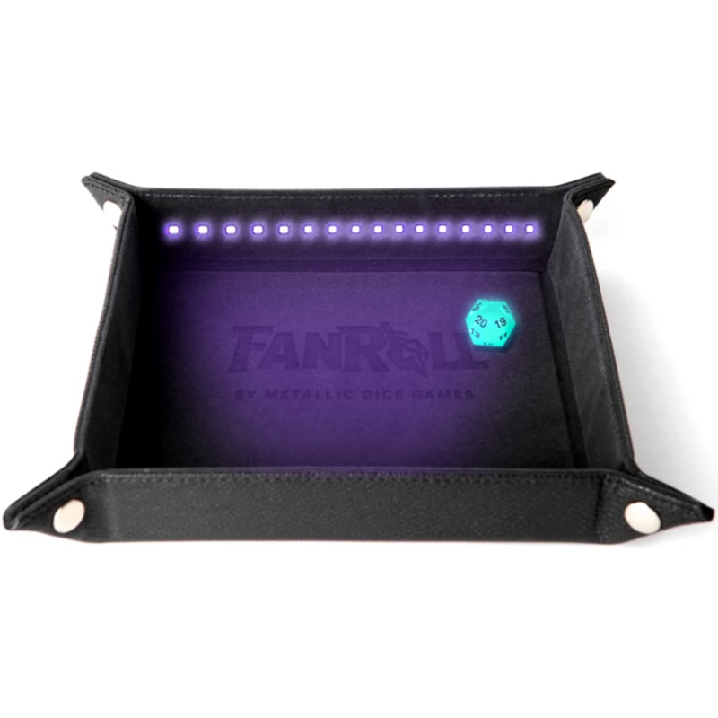 Fanroll Blacklight Dice Tray D20 – Black