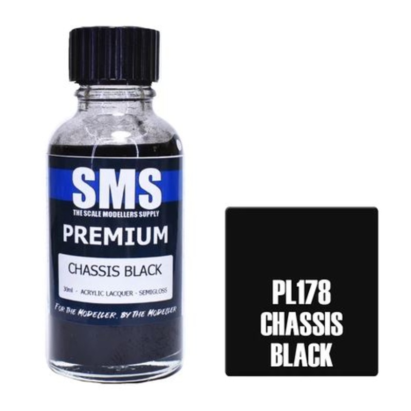 SMS Premium Lacquer – PL178 Chassis Black (Semi Gloss)