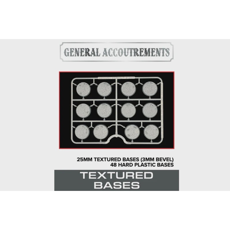 WGA 25mm Textured Bases (3mm Bevel) – WAAGA004