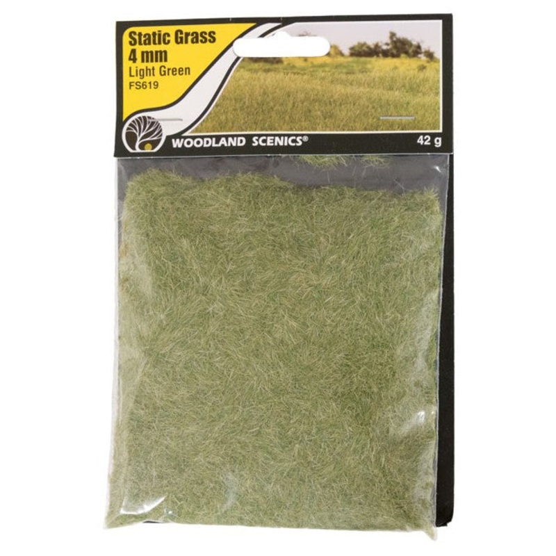 Woodland Scenics FS619 4mm Static Grass – Light Green