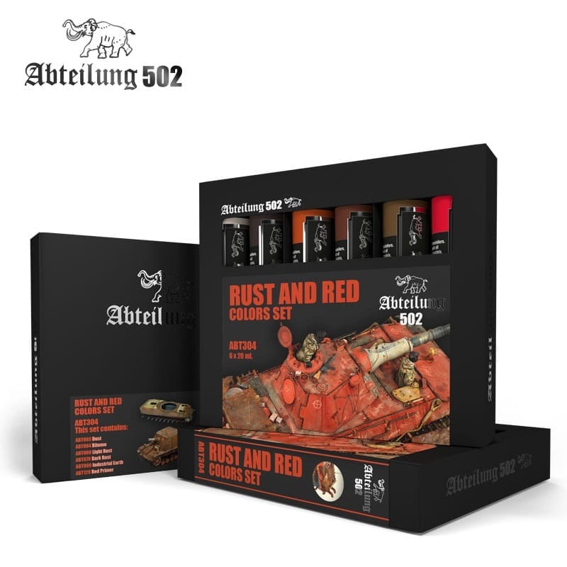Abteilung502 Oil Paint Set Rust and Red Colors – ABT304