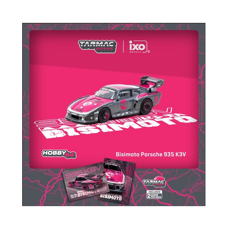 Tarmac Works x IXO 1:64 Bisimoto Porsche 935 K3V w/ Trading Cards
