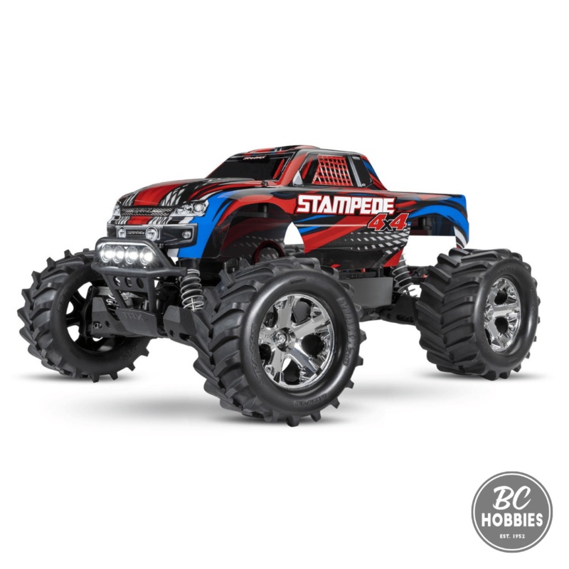 Traxxas 1/10 4WD Monster Truck RTR Stampede w/Radio/Battery/LED Lights – Assorted Colours TRA67054-61
