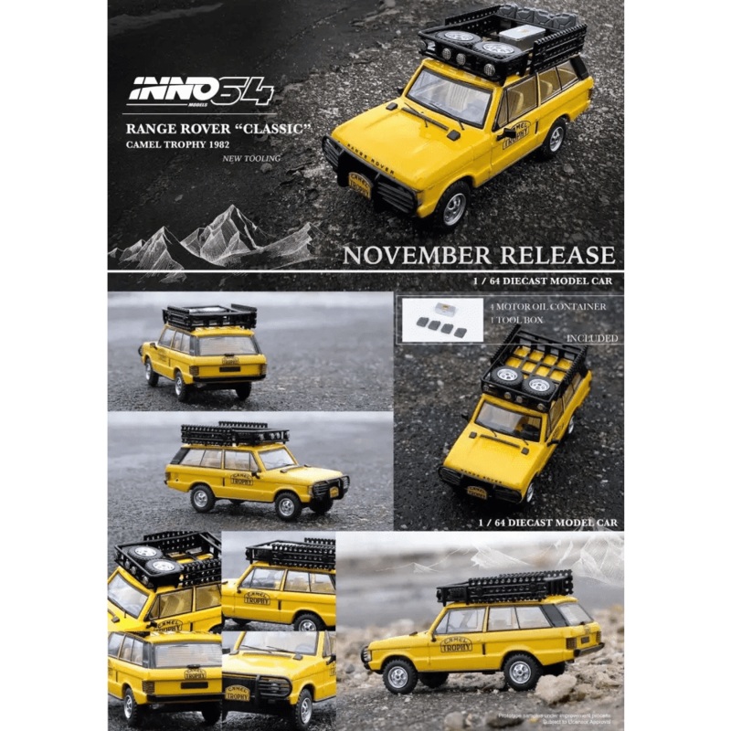 INNO64 1:64 Range Rover Classic Camel Trophy 1982