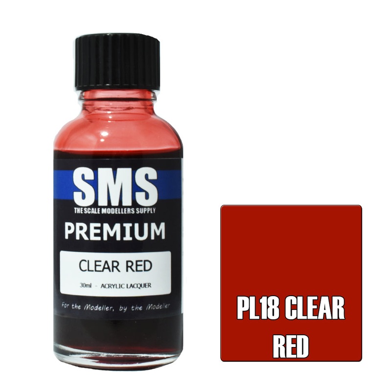 SMS Premium Lacquer – PL18 Clear Red