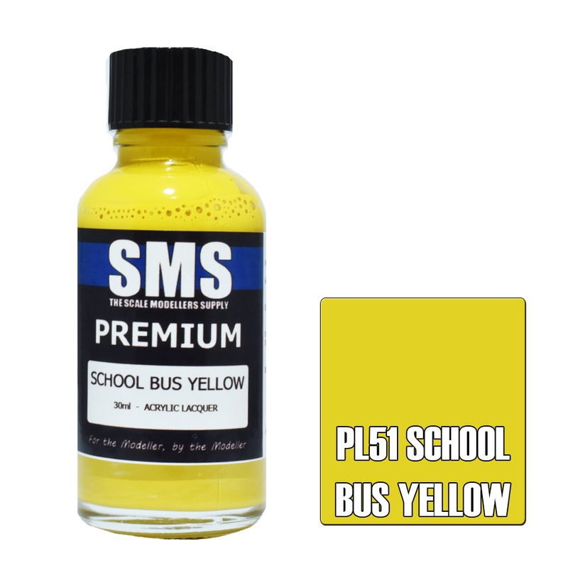 SMS Premium Lacquer – PL51 School Bus Yellow