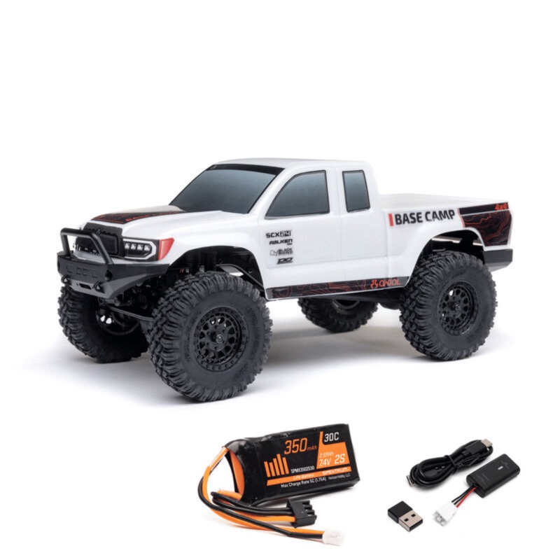 Axial SCX24 Base Camp 1/24 4WD RTR Scale Mini Crawler w/2.4GHz Radio, Battery & Charger – Assorted Colours