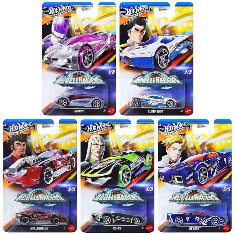 (PRE-ORDER) Hot Wheels 1:64 Themed Asst Acceleracers Complete Set 1-5