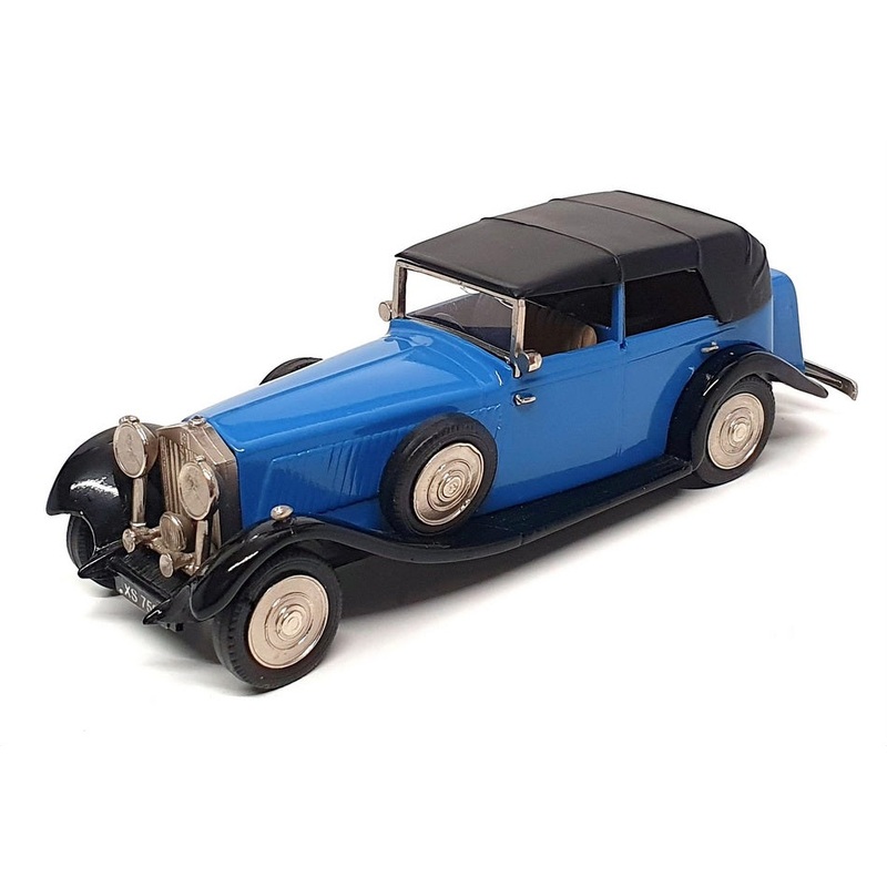 Western Models 1/43 Scale WMS36 – 1927 Rolls Royce Weymann – REWORKED Blue/Black