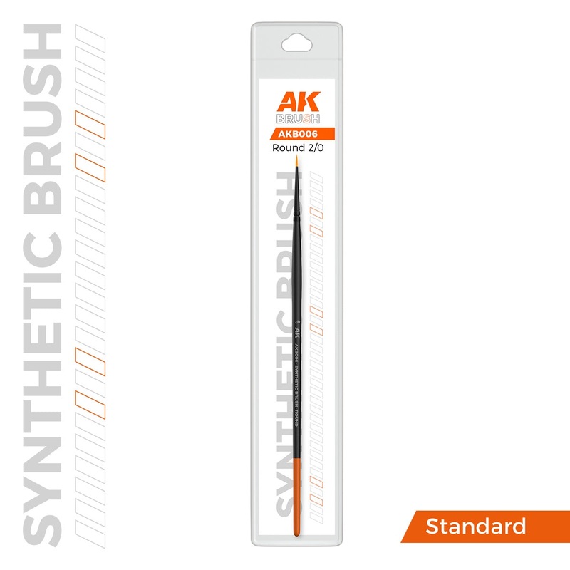 AK Interactive Synthetic Brush Round 2/0 – AK-B006