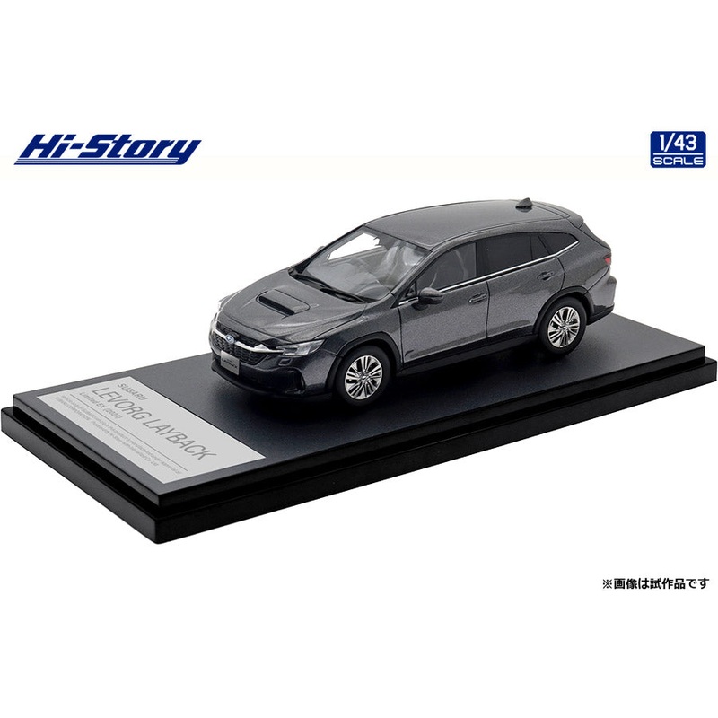 [ Back-order ] Hi-Story HS502GY 1:43 SUBARU LEVORG LAYBACK Limited EX 2024 Magnetite Gray Metallic resin model car