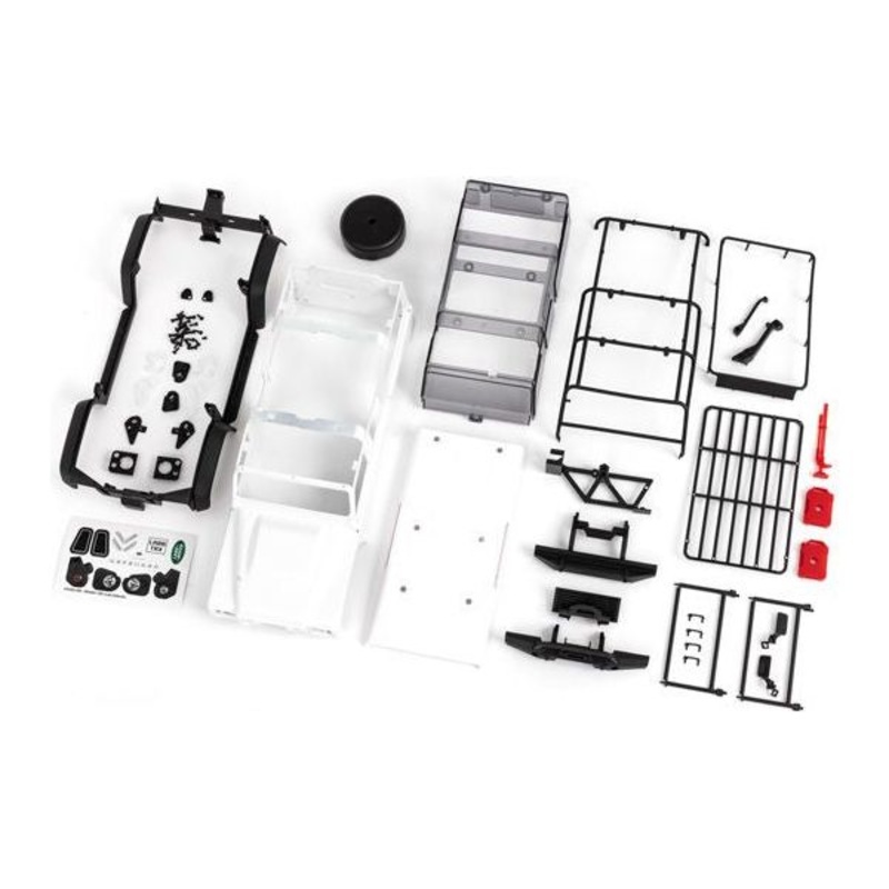 Body (1): TRX-4M Defender Complete White Unpainted – TRA9712