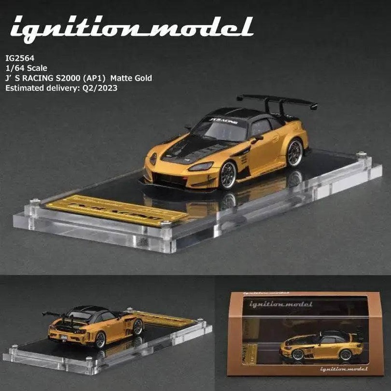 Ignition Model 1:64 Honda S2000 Js Racing Matte Gold IG2564