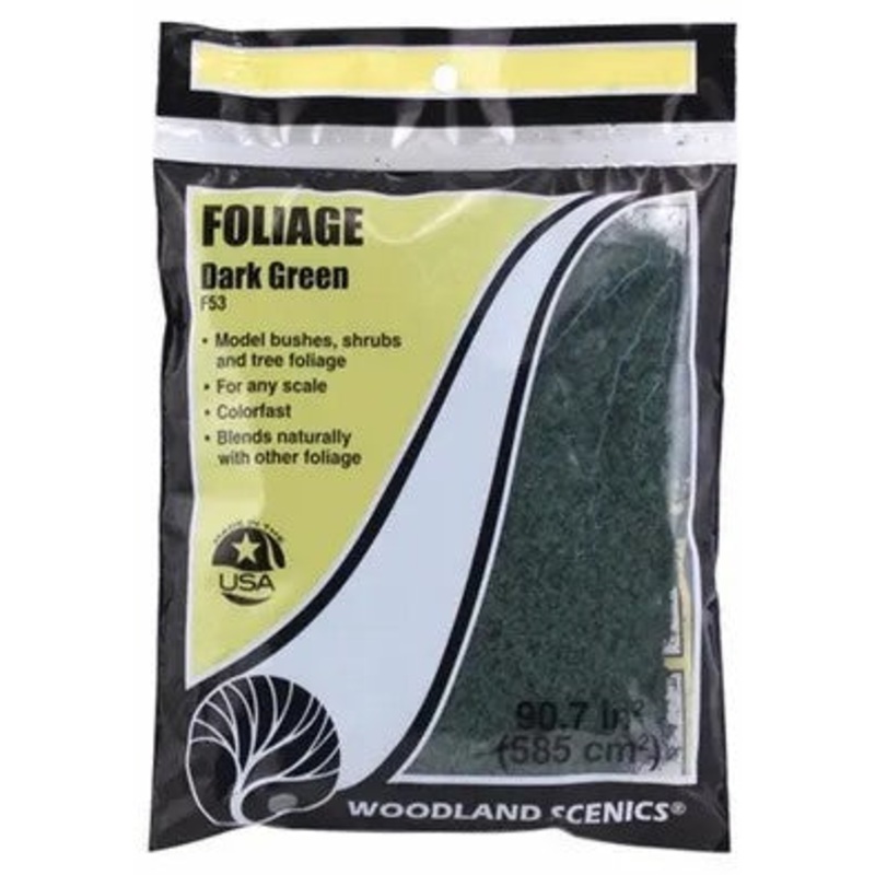 Woodland Scenics F53 Foliage – Dark Green