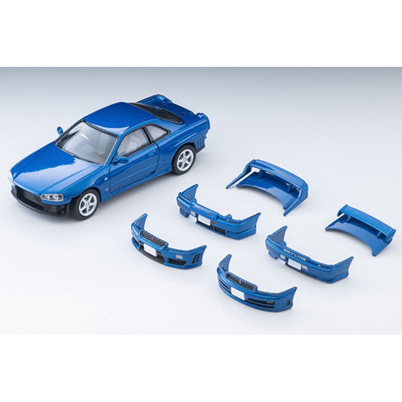 (PRE-ORDER) Tomica Limited Vintage Neo 1:64 2000 Nissan Skyline 25GT-T Blue w Optional Parts