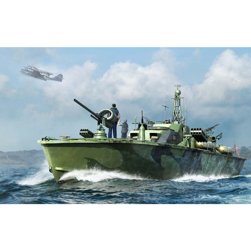 US Navy Elco 80′ Motor Patrol Torpedo Boat Late Type 1/48 Model Ship Kit #64801 by I Love Kit
