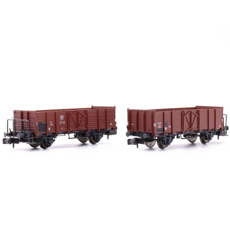 Set of 2 gondolas L6 SBB, Ep.III, wood version