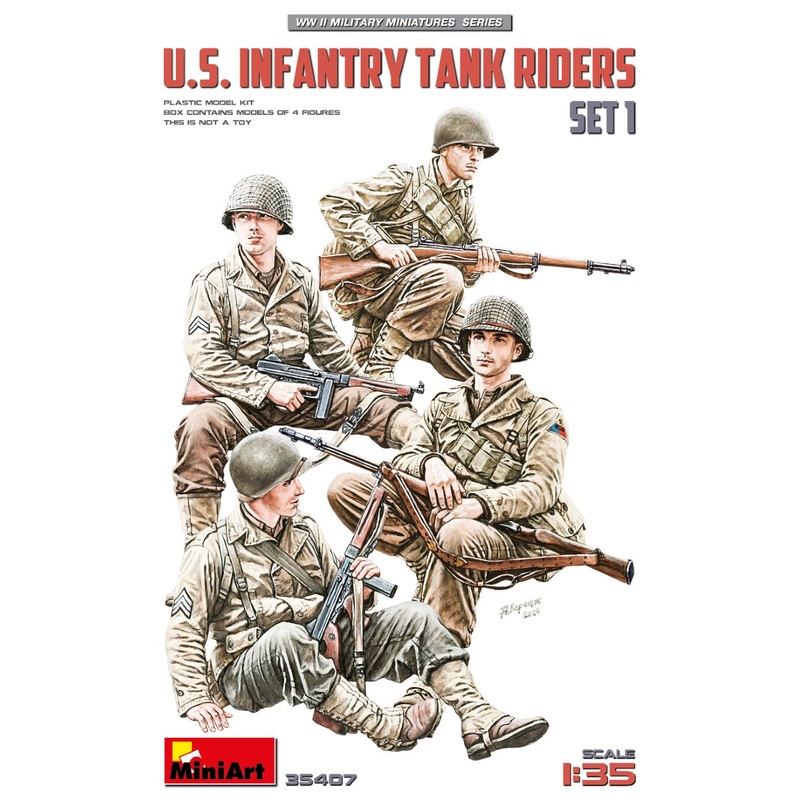 U.S. Infantry Tank Riders. Set 1 1/35 #35407 by MiniArt