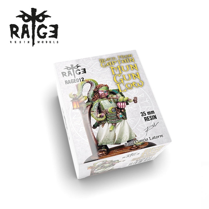 Rage Resin Models – Mun Gun Low, Black Moon Captain (35mm) AK-RAGE012