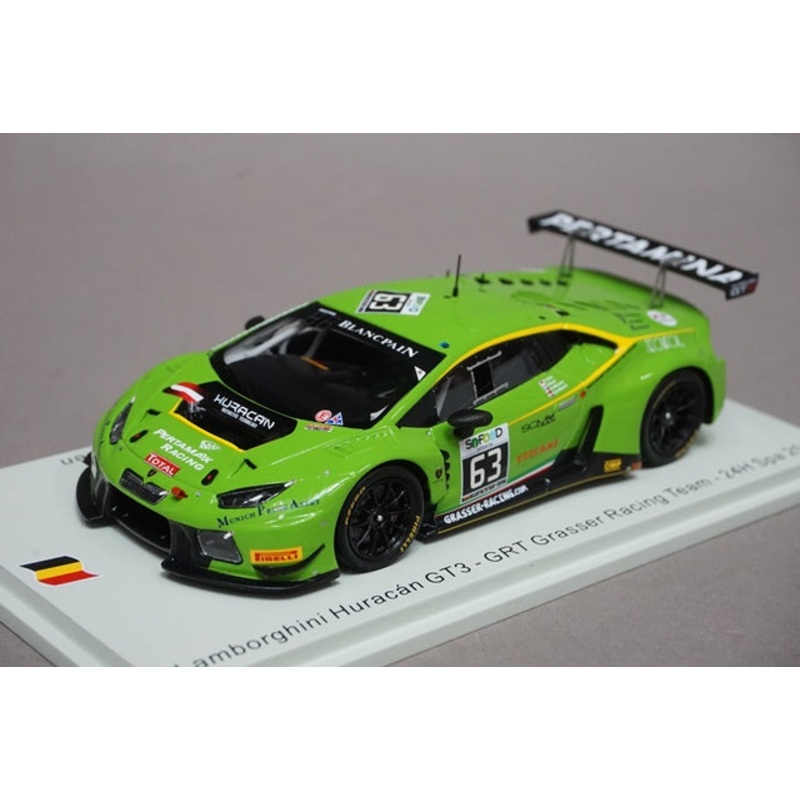 1:43 SPARK SB287 Lamborghini Huracan GT3 GRT Grasser Racing Team SPA 24h 2016 #63