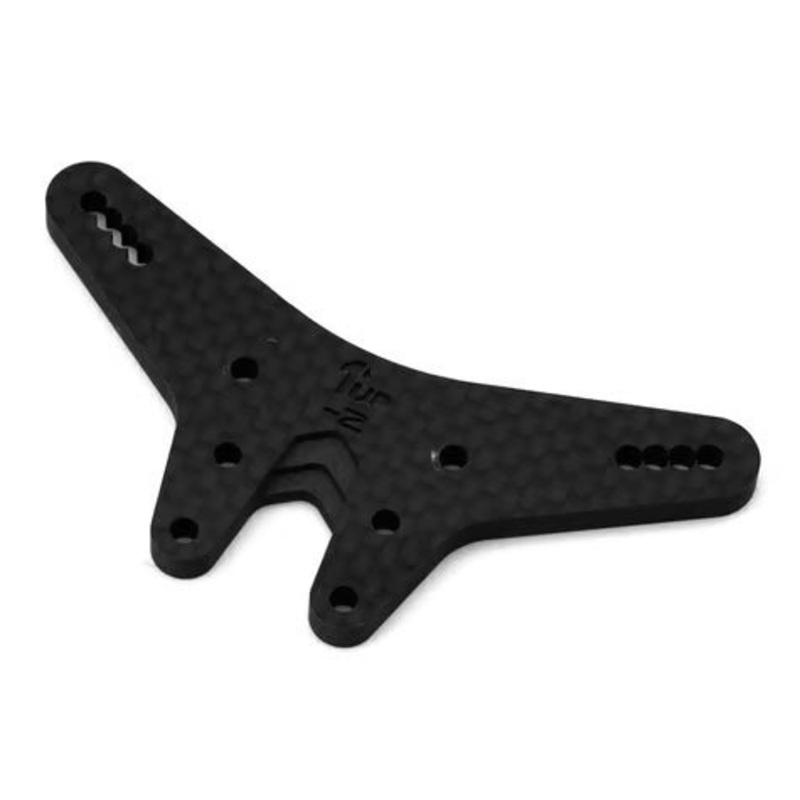 1UP Racing RC10B7/B7D Carbon Fiber Rear Shock Tower (-2mm) – 1UP-15516