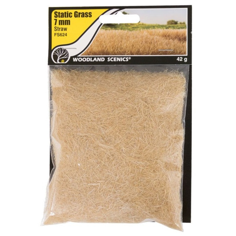 Woodland Scenics FS624 7mm Static Grass – Straw