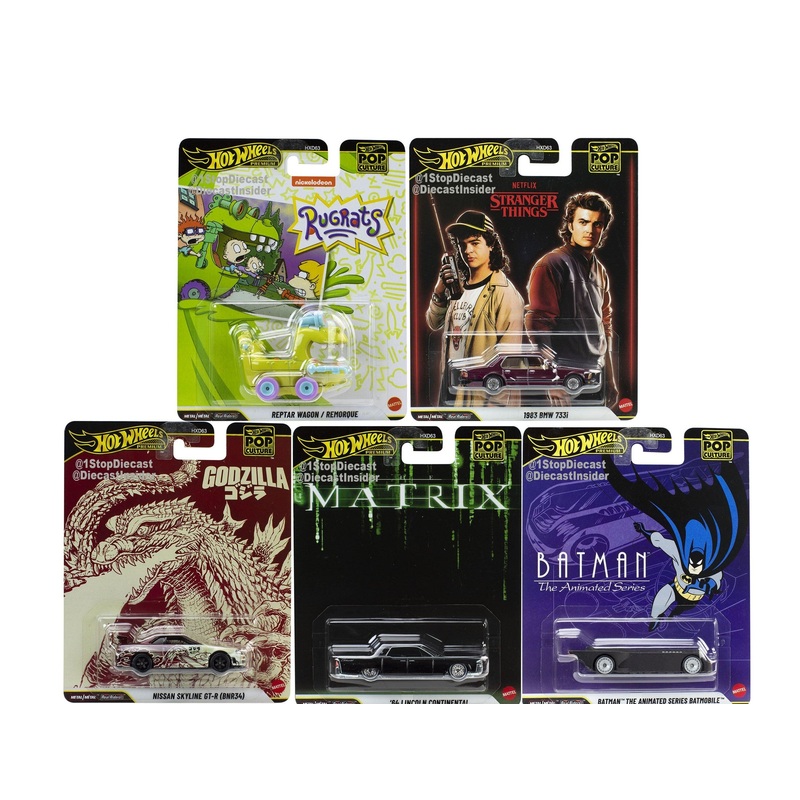 (PRE-ORDER) Hot Wheels Premium 1:64 Pop Culture 2025 N Assortment Complete Set 1-5