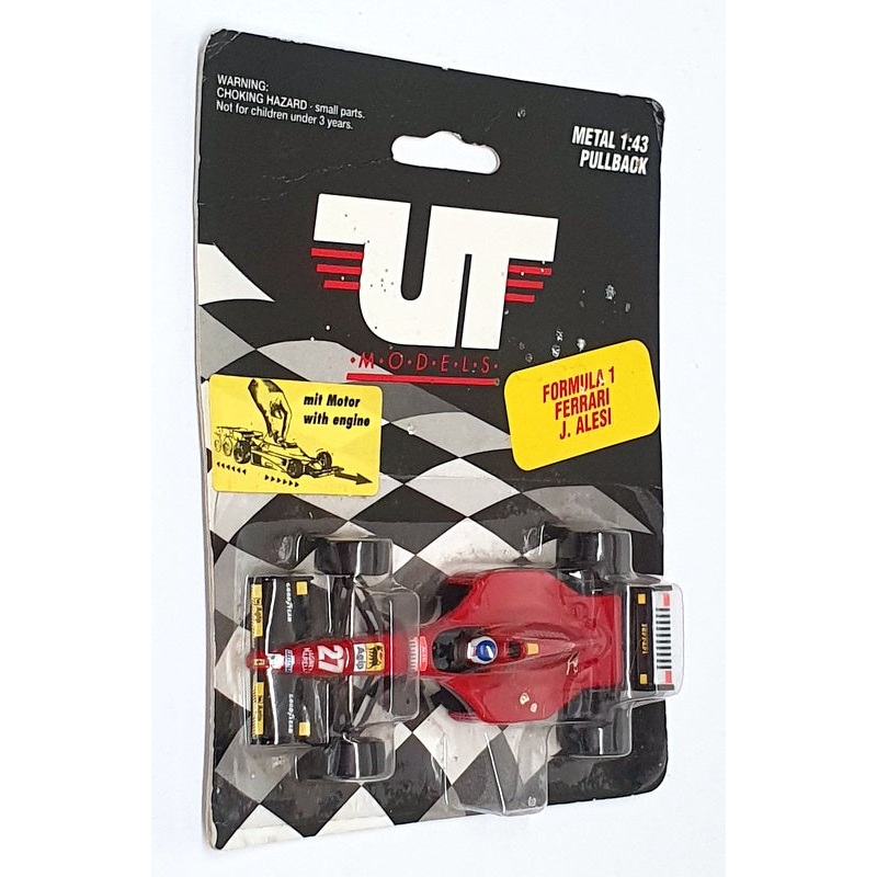 UT Models 1/43 Scale 445 950027 – Pullback F1 Ferrari J. Alesi – Red