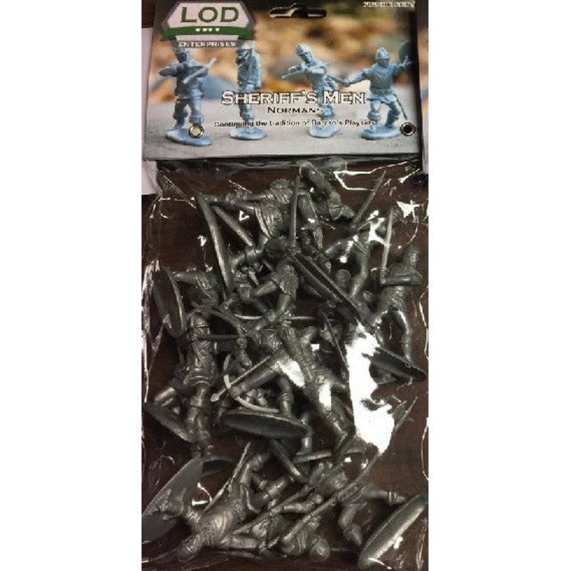 1/32 Sheriff’s Men Normans Playset (16) (Bagged)