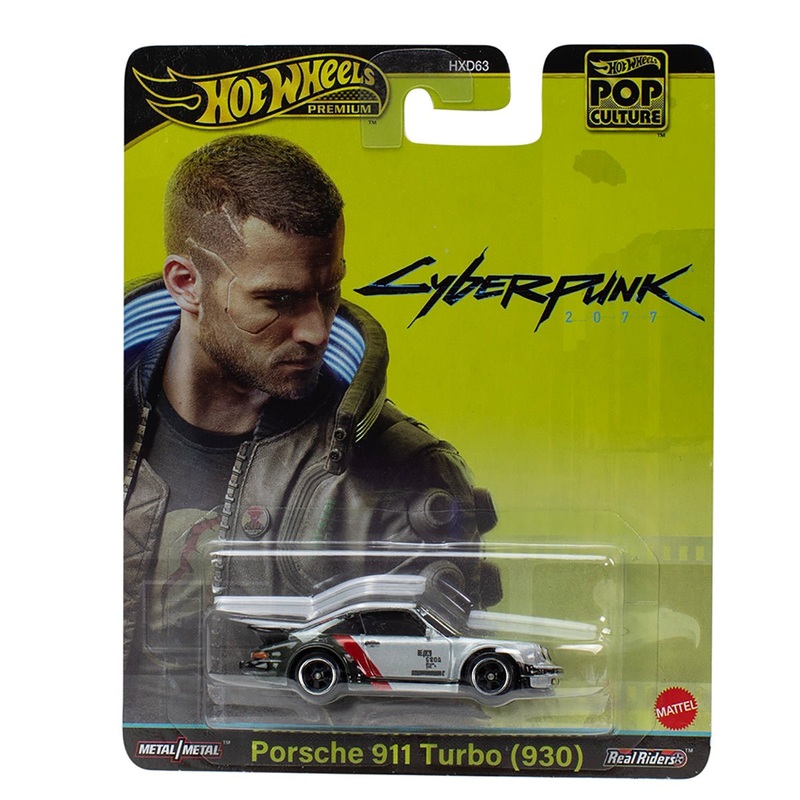 Hot Wheels Premium 1:64 Pop Culture Cyberpunk 2077 Porsche 911 Turbo (930)