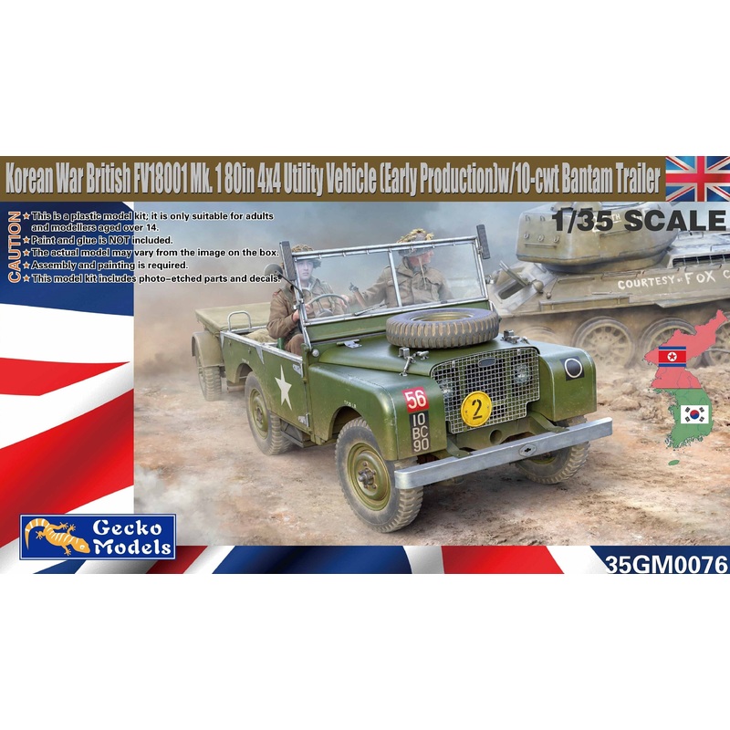 Korean War British FV18001 Mk. 1 80in 4×4 Utility Vehicle (Early Production) 1/35 #35GM0076 by Gecko