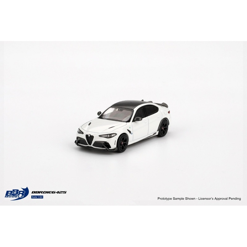 (PRE-ORDER) BBR Models 1:64 Alfa Romeo Giulia GTAM White Duckwing