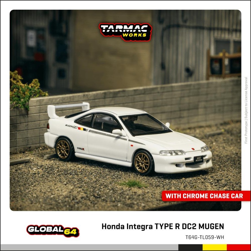 (PRE-ORDER) Tarmac works 1:64 Honda Integra TYPE 2 R DC2 Mugen White