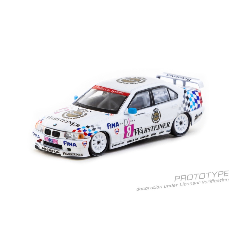(PRE-ORDER) Tarmac Works X Werk83 1:64 BMW 320i STW 1995 Champion, Joachim Winkelhock WK83-034e