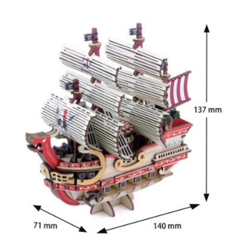 Wa-gu-mi – One Piece – Red Force Wooden Puzzle