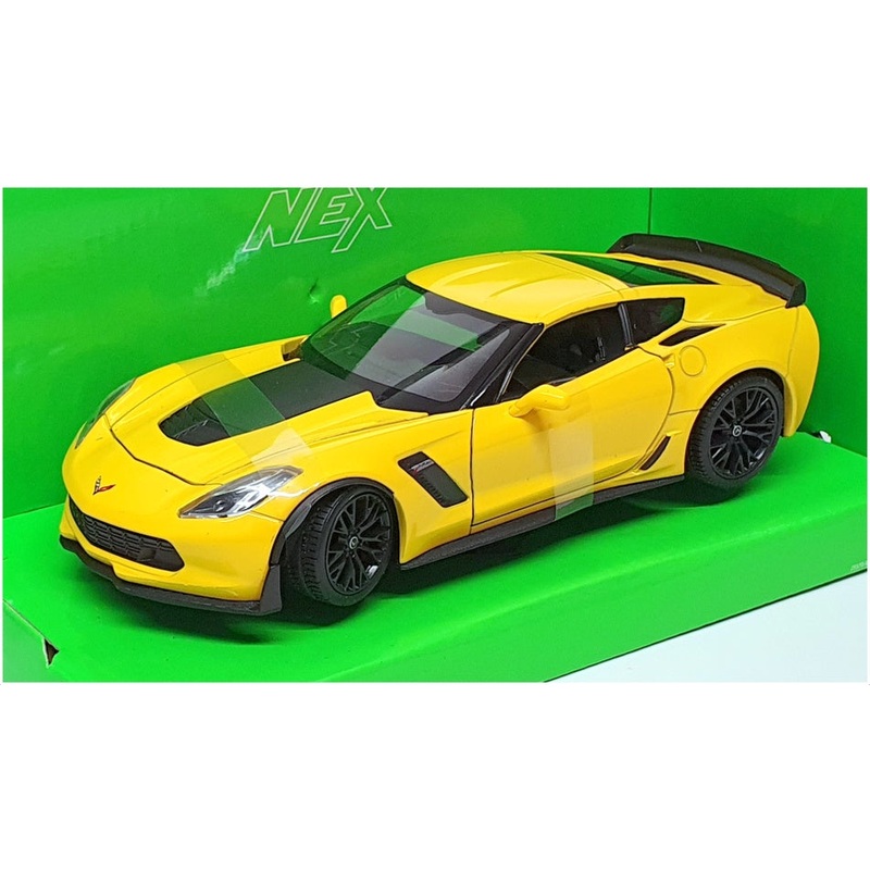 Welly NEX 1/24 Scale 24085W – 2017 Chevrolet Corvette Z06 – Yellow