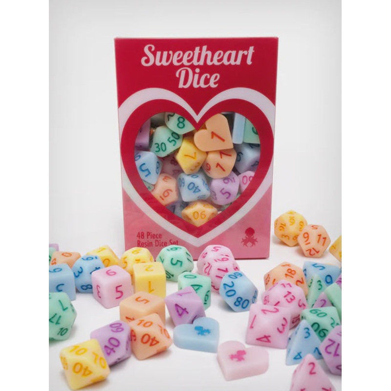 Be My Valentine Sweetheart Dice 48 Piece Resin Set