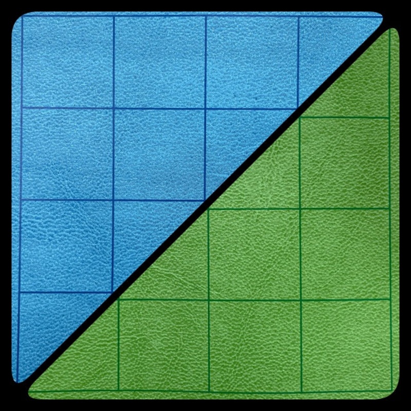 Chessex Battlemat 1 Square Reversible Blue-Green 26X23.5 – CHX96465